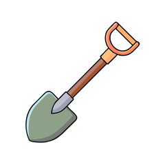 shovel icon, shovel vector illustration-simple illustration of shovel, perfect for shovel logos and icons