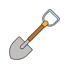 shovel icon, shovel vector illustration-simple illustration of shovel, perfect for shovel logos and icons