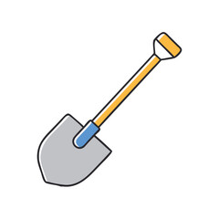 shovel icon, shovel vector illustration-simple illustration of shovel, perfect for shovel logos and icons