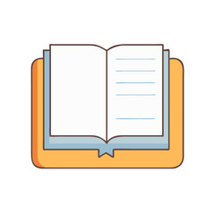 simple book icon, simple book vector illustration-simple illustration of simple book, perfect for simple book logos and icons