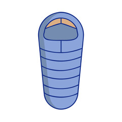 sleeping bag icon, sleeping bag vector illustration-simple illustration of sleeping bag, perfect for sleeping bag logos and icons