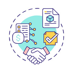 smart contract icon, smart contract vector illustration-simple illustration of smart contract, perfect for smart contract logos and icons