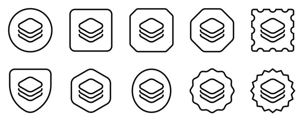 Editable vector layers icon. Part of a big icon set family. Perfect for web and app interfaces, presentations, infographics, etc