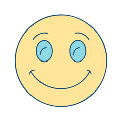 smile face icon, smile face vector illustration-simple illustration of smile face, perfect for smile face logos and icons