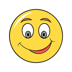 smile face icon, smile face vector illustration-simple illustration of smile face, perfect for smile face logos and icons