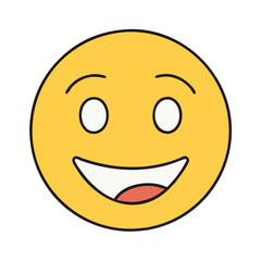smile face icon, smile face vector illustration-simple illustration of smile face, perfect for smile face logos and icons