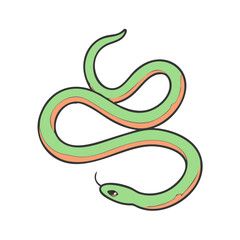 Naklejka premium snake icon, snake vector illustration-simple illustration of snake, perfect for snake logos and icons