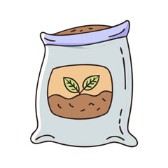soil bag icon, soil bag vector illustration-simple illustration of soil bag, perfect for soil bag logos and icons