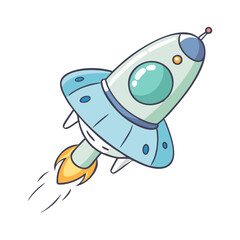 spaceship icon, spaceship vector illustration-simple illustration of spaceship, perfect for spaceship logos and icons