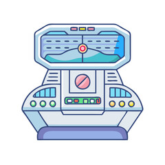 spaceship console icon, spaceship console vector illustration-simple illustration of spaceship console, perfect for spaceship console logos and icons