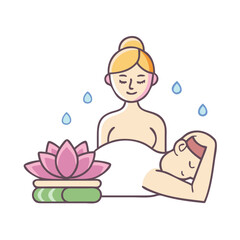 spa icon, spa vector illustration-simple illustration of spa, perfect for spa logos and icons