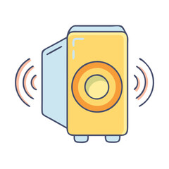 speaker icon, speaker vector illustration-simple illustration of speaker, perfect for speaker logos and icons