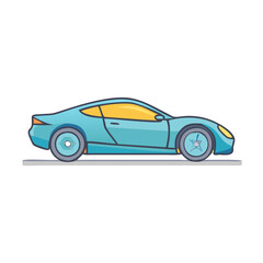 sports car icon, sports car vector illustration-simple illustration of sports car, perfect for sports car logos and icons