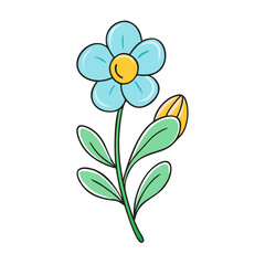 spring flower icon, spring flower vector illustration-simple illustration of spring flower, perfect for spring flower logos and icons
