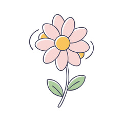 spring flower icon, spring flower vector illustration-simple illustration of spring flower, perfect for spring flower logos and icons
