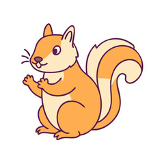 squirrel icon, squirrel vector illustration-simple illustration of squirrel, perfect for squirrel logos and icons
