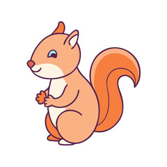 squirrel icon, squirrel vector illustration-simple illustration of squirrel, perfect for squirrel logos and icons