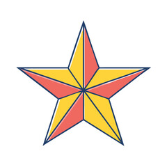 star icon, star vector illustration-simple illustration of star, perfect for star logos and icons