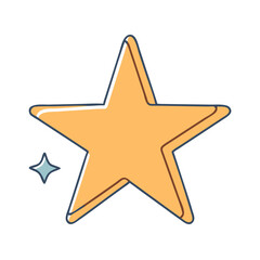 star icon, star vector illustration-simple illustration of star, perfect for star logos and icons