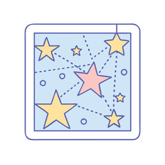 star map icon, star map vector illustration-simple illustration of star map, perfect for star map logos and icons