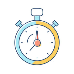 stopwatch icon, stopwatch vector illustration-simple illustration of stopwatch, perfect for stopwatch logos and icons