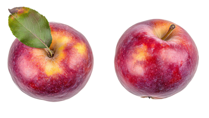 apples isolated on white background PNG.AI GENERATED