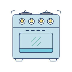 stove icon, stove vector illustration-simple illustration of stove, perfect for stove logos and icons