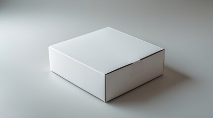 Blank White Box Mockup:  Perfect for Product Packaging Presentation