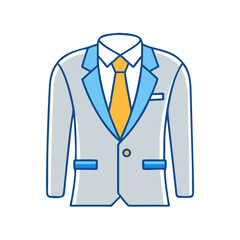 suit icon, suit vector illustration-simple illustration of suit, perfect for suit logos and icons