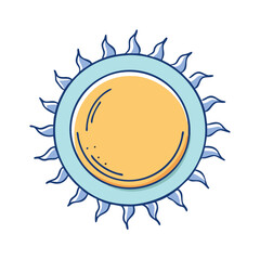 sun icon, sun vector illustration-simple illustration of sun, perfect for sun logos and icons