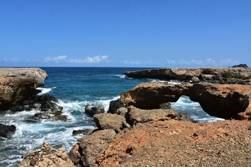 Scenic Look at Shoreline of Eastern Aruba