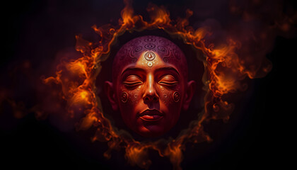 Soul or Aura, studio photography, with white tones