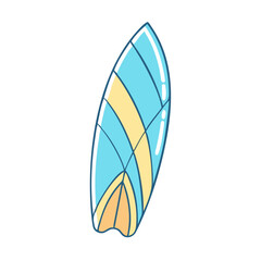 surfboard icon, surfboard vector illustration-simple illustration of surfboard, perfect for surfboard logos and icons