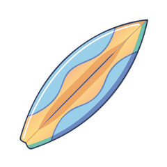 surfboard icon, surfboard vector illustration-simple illustration of surfboard, perfect for surfboard logos and icons