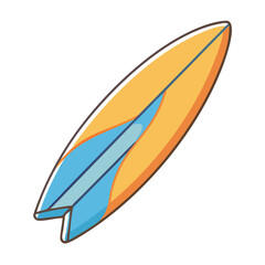 surfboard icon, surfboard vector illustration-simple illustration of surfboard, perfect for surfboard logos and icons