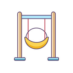 swing icon, swing vector illustration-simple illustration of swing, perfect for swing logos and icons