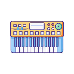 synthesizer icon, synthesizer vector illustration-simple illustration of synthesizer, perfect for synthesizer logos and icons