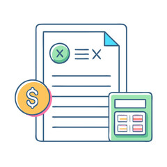 tax form icon, tax form vector illustration-simple illustration of tax form, perfect for tax form logos and icons