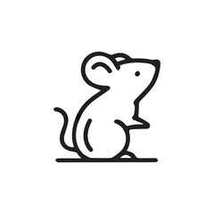 Rat icon art vector illustration	