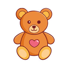 teddy bear icon, teddy bear vector illustration-simple illustration of teddy bear, perfect for teddy bear logos and icons
