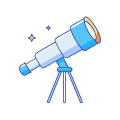 telescope icon, telescope vector illustration-simple illustration of telescope, perfect for telescope logos and icons