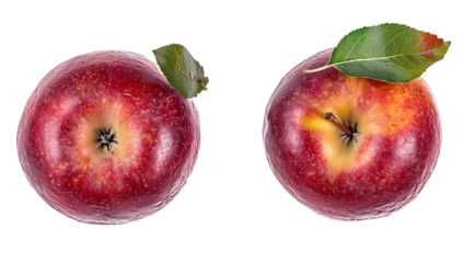 apples isolated on white background PNG.AI GENERATED