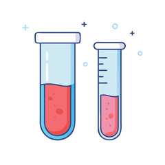 test tube icon, test tube vector illustration-simple illustration of test tube, perfect for test tube logos and icons