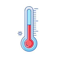 thermometer icon, thermometer vector illustration-simple illustration of thermometer, perfect for thermometer logos and icons