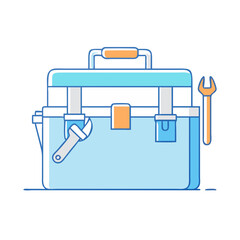 toolbox icon, toolbox vector illustration-simple illustration of toolbox, perfect for toolbox logos and icons