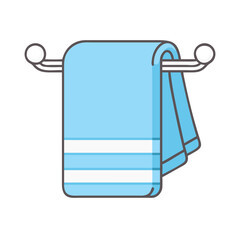 towel icon, towel vector illustration-simple illustration of towel, perfect for towel logos and icons