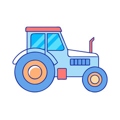 tractor icon, tractor vector illustration-simple illustration of tractor, perfect for tractor logos and icons