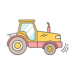 tractor icon, tractor vector illustration-simple illustration of tractor, perfect for tractor logos and icons