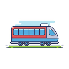 train icon, train vector illustration-simple illustration of train, perfect for train logos and icons