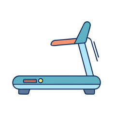 treadmill icon, treadmill vector illustration-simple illustration of treadmill, perfect for treadmill logos and icons